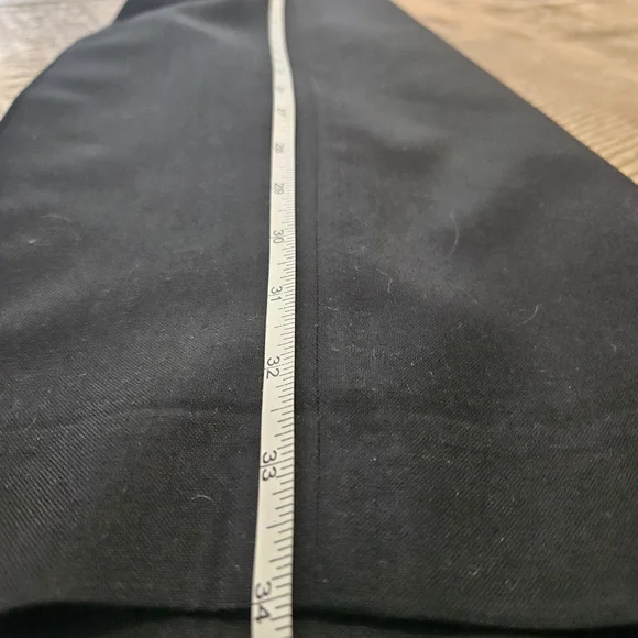 Na STAFFORD performance mens Dress Pants SIZE 38x34 COLOR BLACK POLYESTER/WOOL - Picture 10 of 10